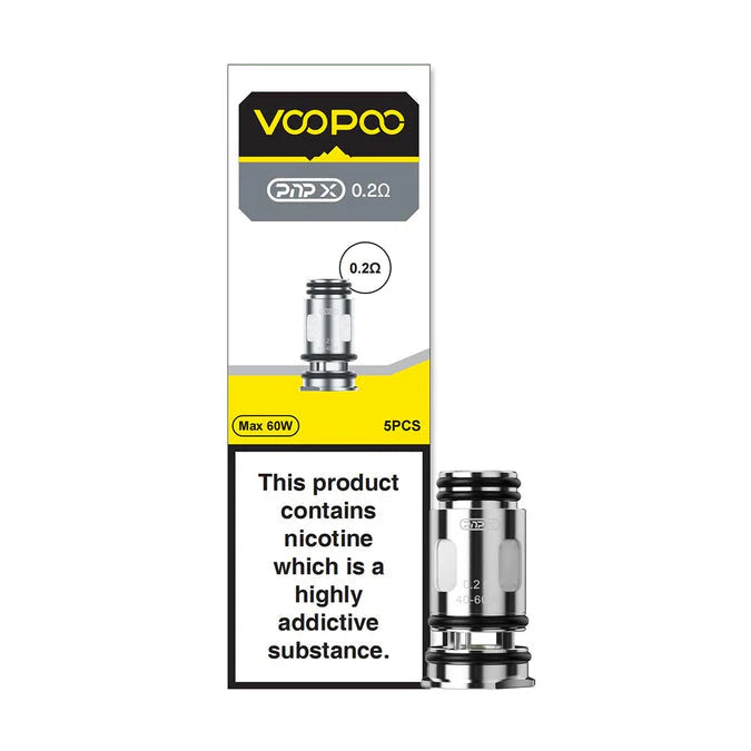 VooPoo PnP X Replacement Coils-5 Pack 0.2-Ohm DTL Mesh-Coil
