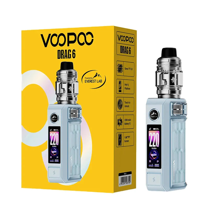 Voopoo Drag 6 Vape Kit | 4400mAh Battery | PnP X Coils Voopoo Drag 6 Vape Kit | 4400mAh Battery | PnP X Coils