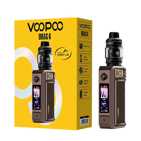 Voopoo Drag 6 Pod Vape Kit Brown
