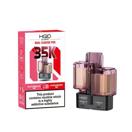 Watermelon Bubblegum / Strawberry Bubblegum HQD Glow Air 35K Refill Pack