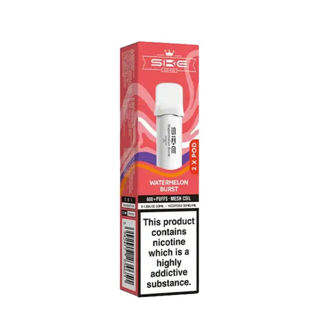 Watermelon Burst SKE Crystal Bar 600 Pro Prefilled Pods - Vape Universe
