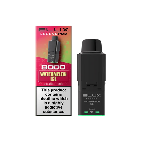 Watermelon Ice Elux Legend 8000 Refill Pods – Vape Universe