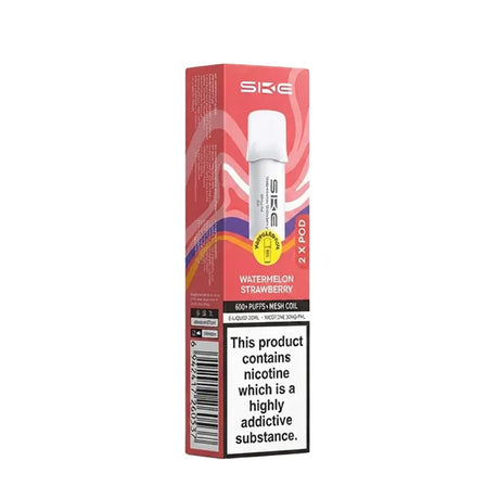 Watermelon Strawberry SKE Crystal Bar 600 Pro Prefilled Pods - Vape Universe
