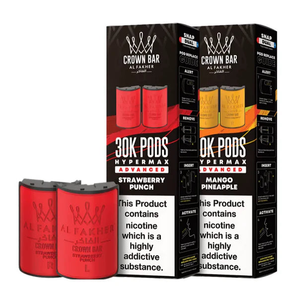 Al Fakher Crownbar Hypermax 30K Refill Pods