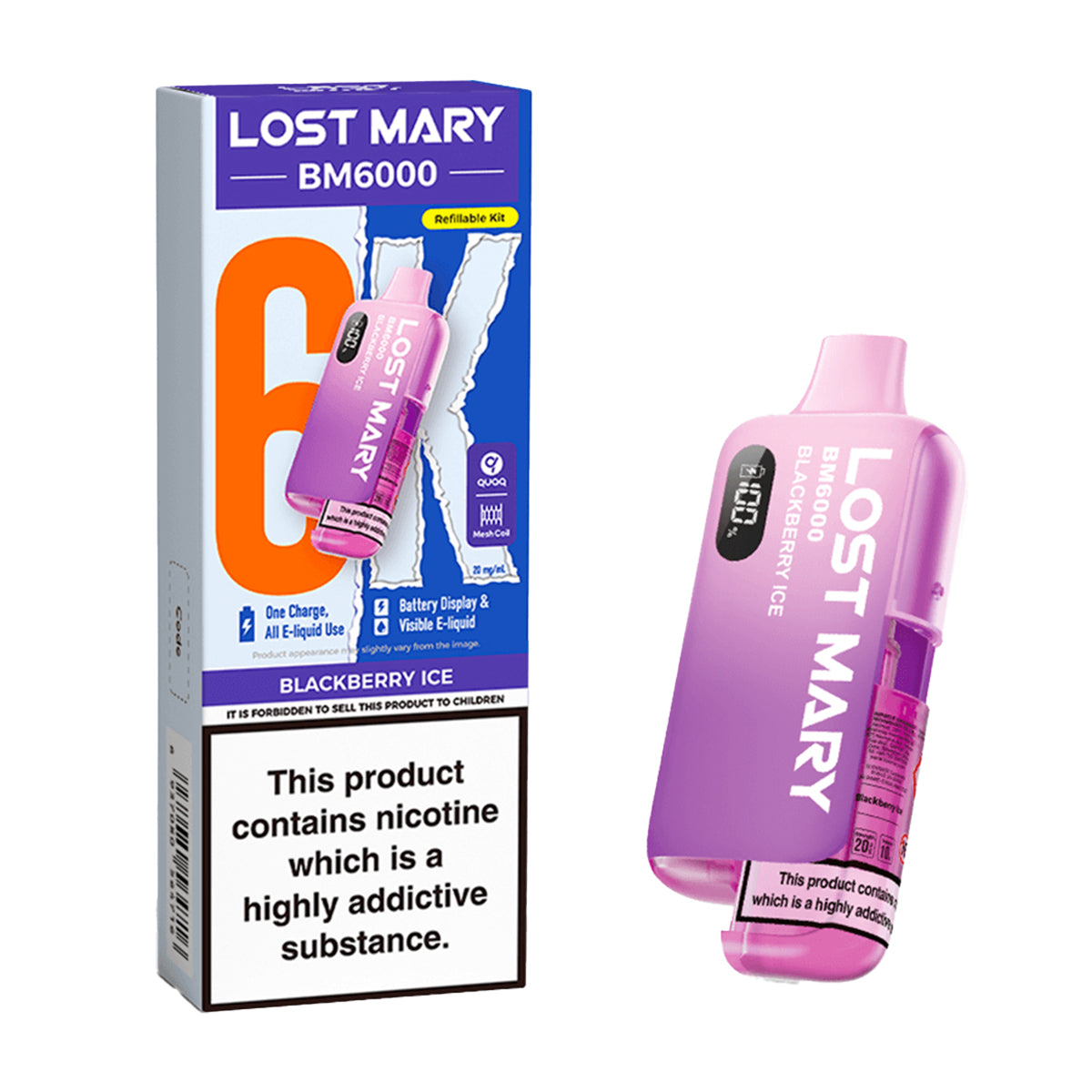 Lost Mary BM6000 Prefilled Pod Kit | 41 Flavours 5 for 40 Lost Mary BM6000 Prefilled Pod Kit | 41 Flavours 5 for 40