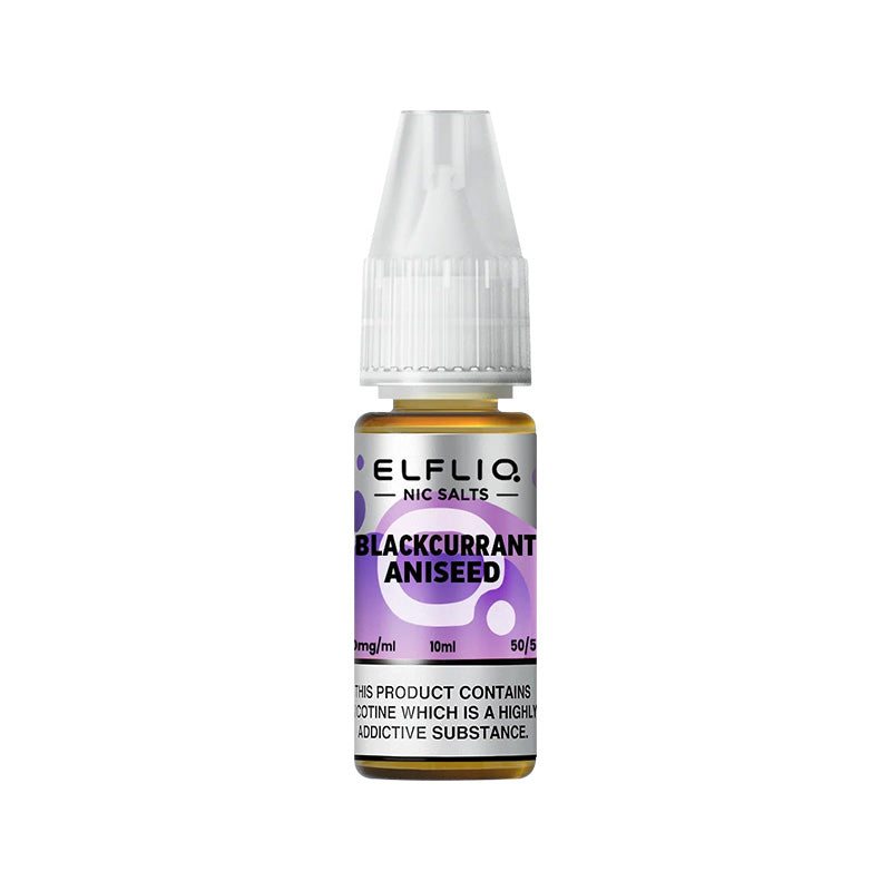 Elf Bar Elfliq Blackcurrant Aniseed Nic Salt E-liquid- 10ml