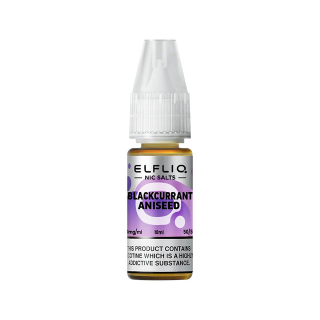 Elf Bar Elfliq Blackcurrant Aniseed Nic Salt E-liquid- 10ml