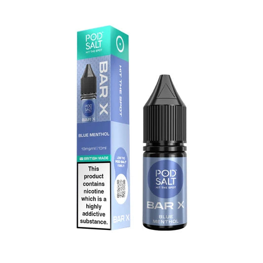 Blue Menthol Pod Salt Bar X Nic Salt E-liquid