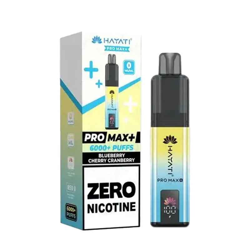 blueberry-cherry-cranberry Hayati Pro Max Plus 6K 0 Nicotine Pod Kit Vape Universe
