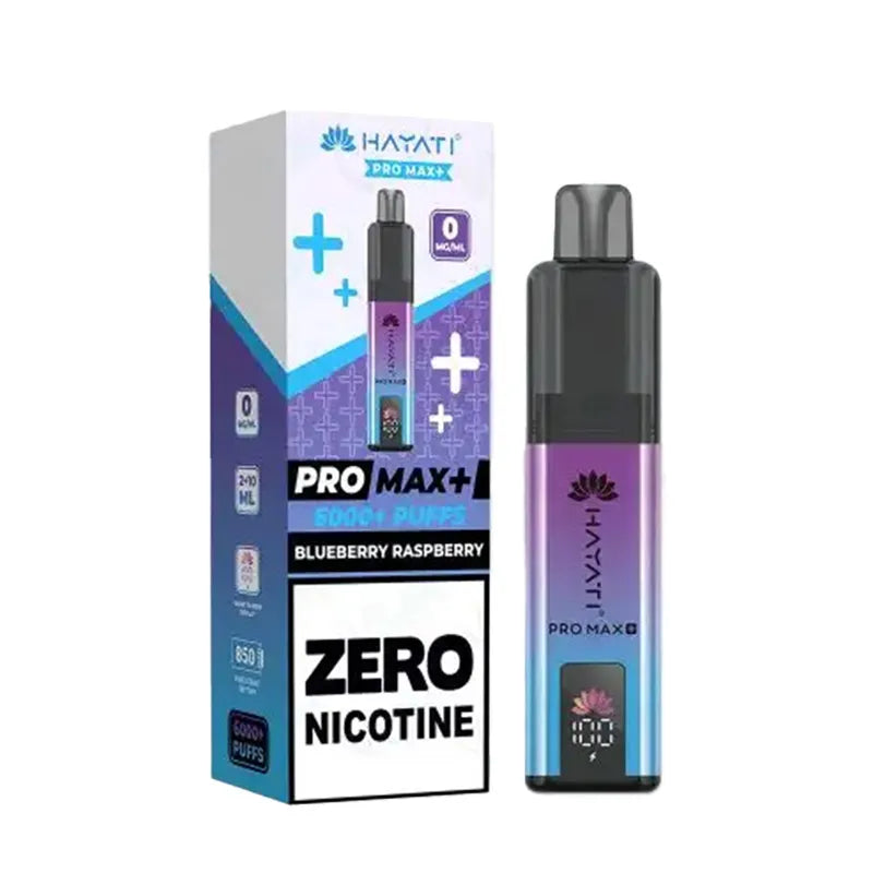 Blueberry Raspberry Hayati Pro Max Plus 6K 0 Nicotine Pod Kit Vape Universe
