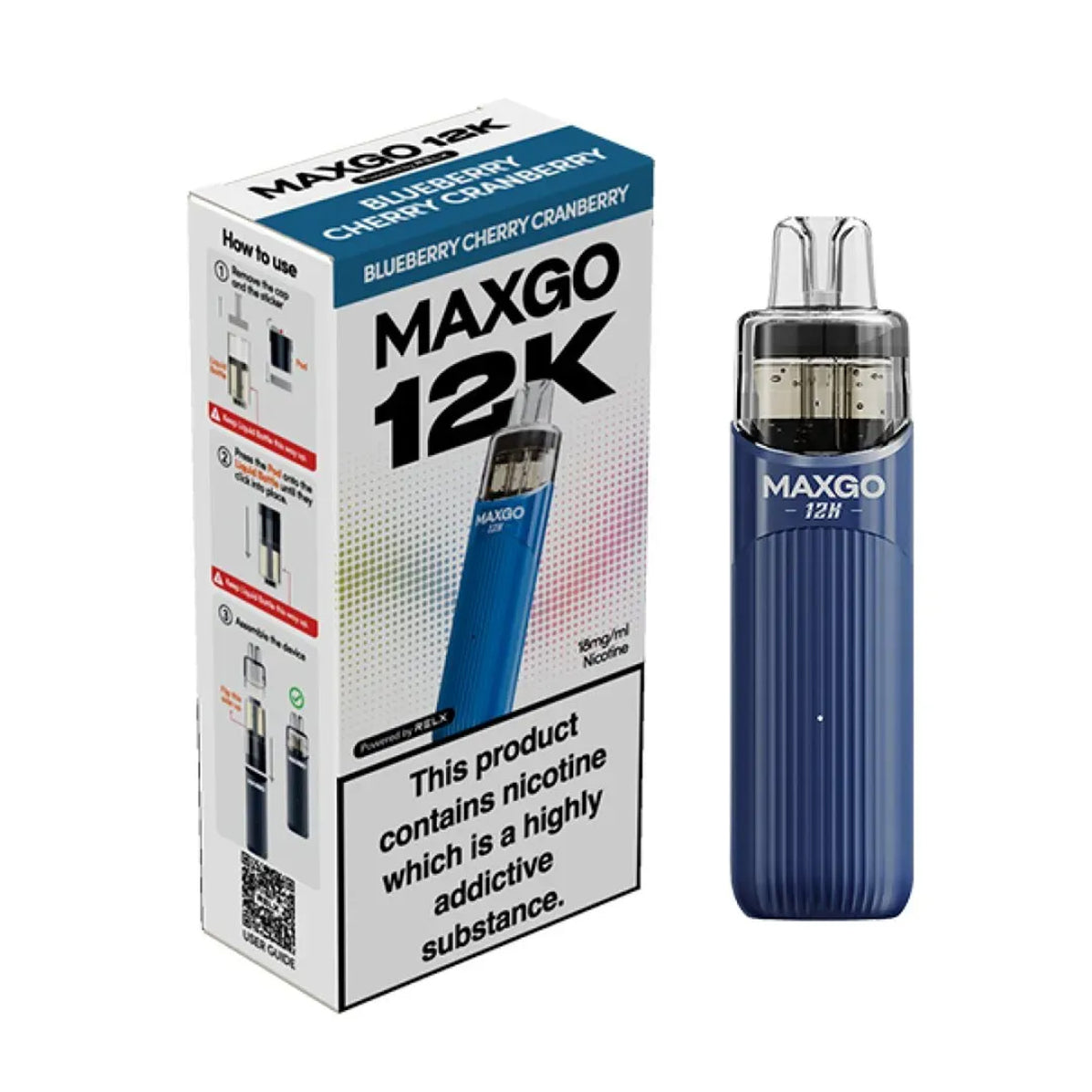 Relx Maxgo 12K Prefilled Pod Vape Kit