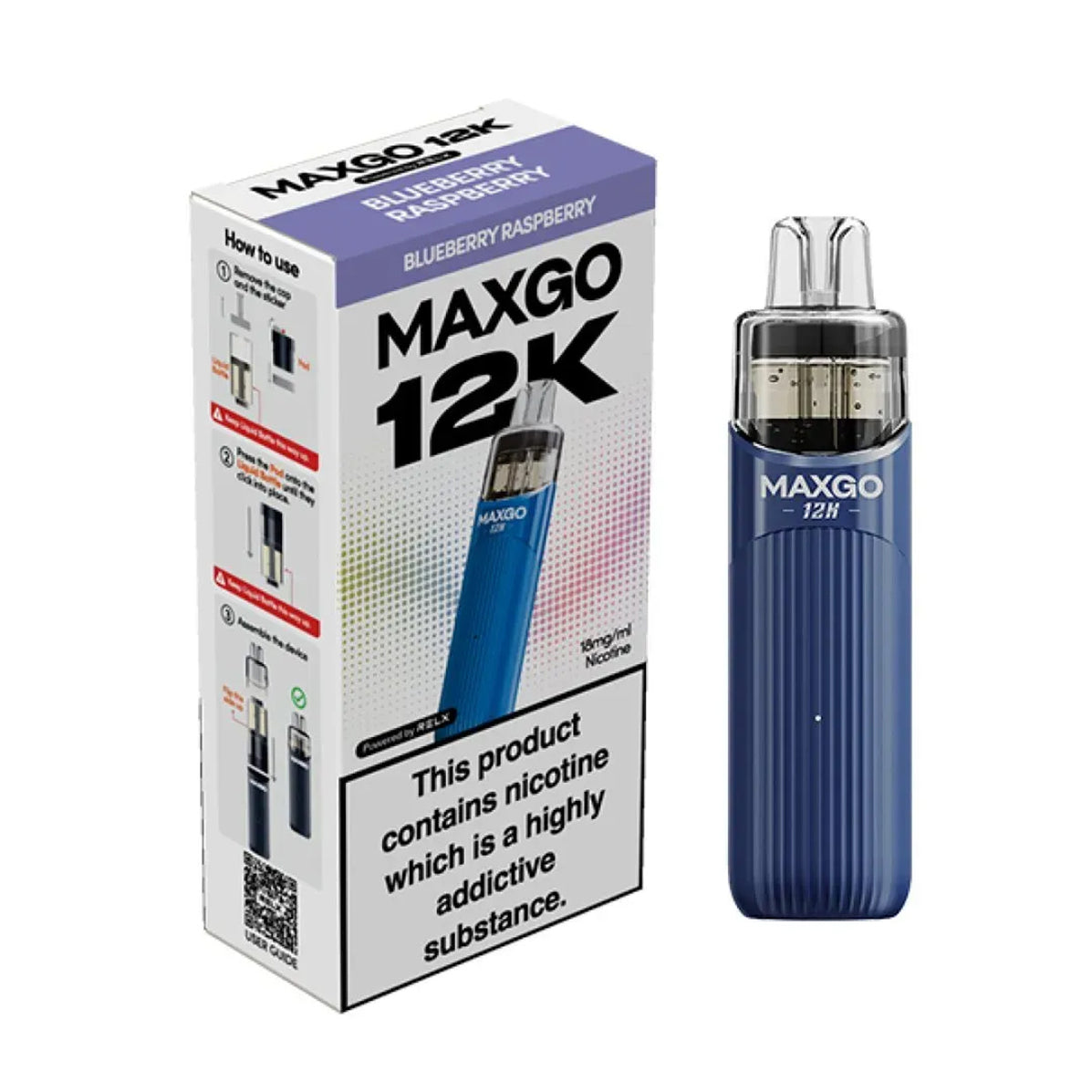 Relx Maxgo 12K Prefilled Pod Vape Kit