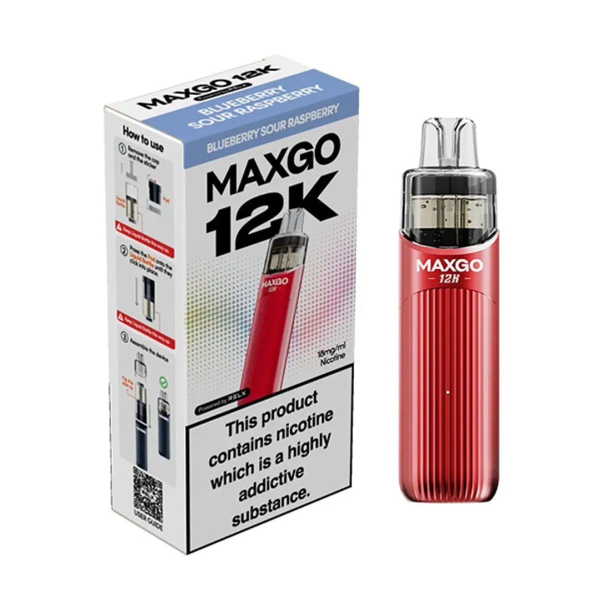 Relx Maxgo 12K Prefilled Pod Vape Kit
