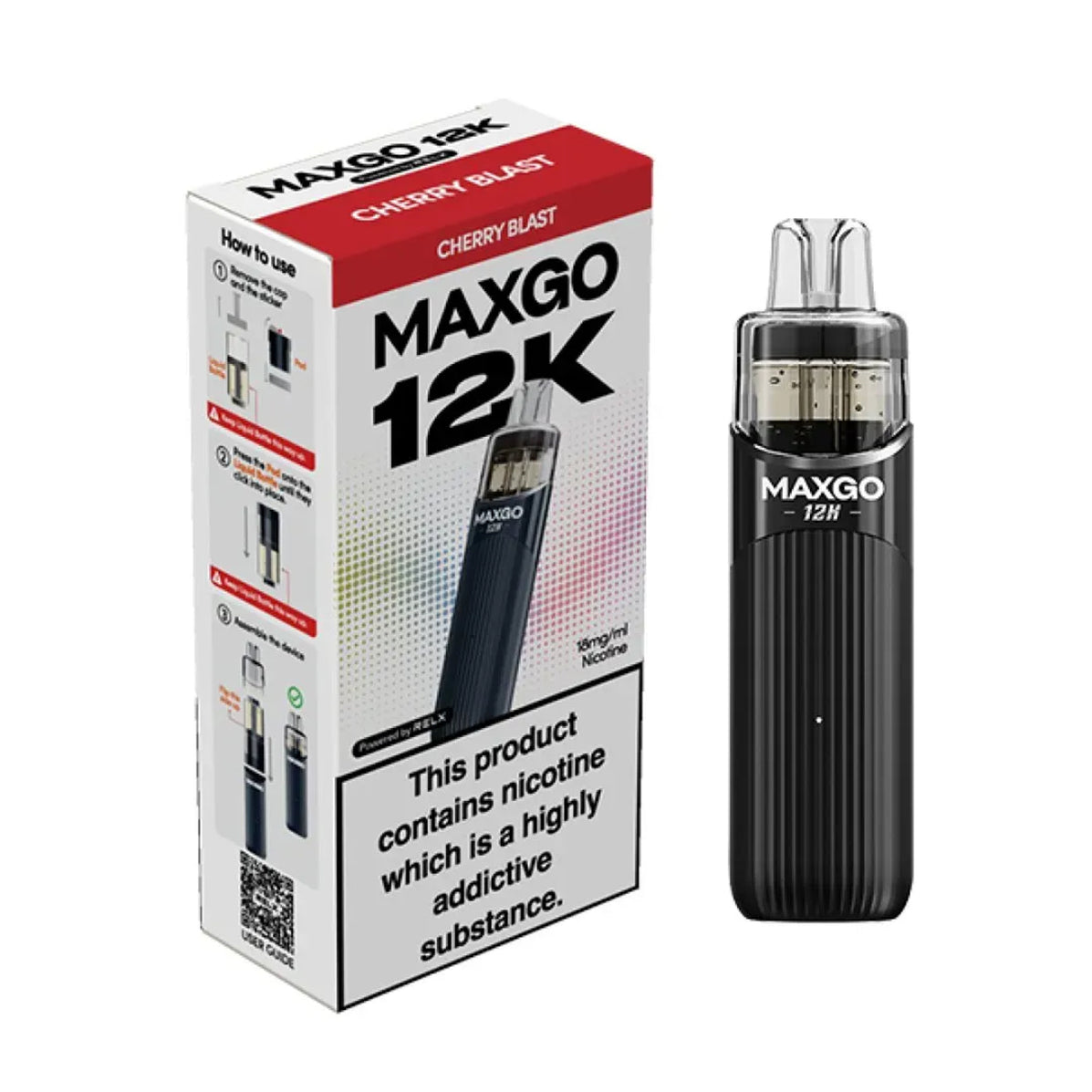 Relx Maxgo 12K Prefilled Pod Vape Kit