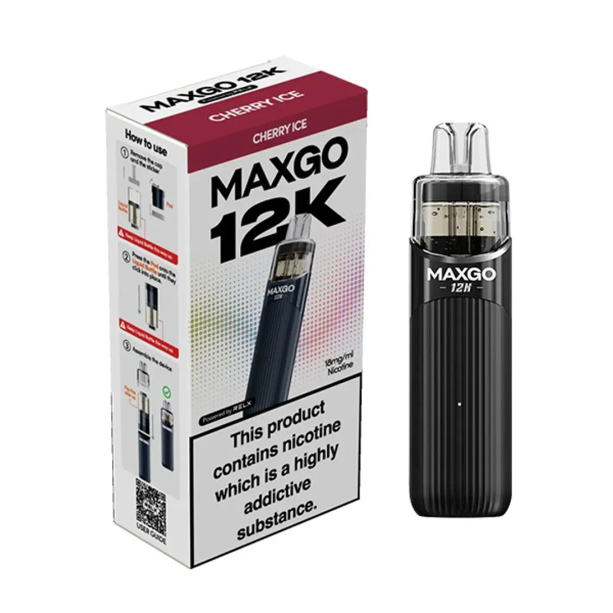 Relx Maxgo 12K Prefilled Pod Vape Kit