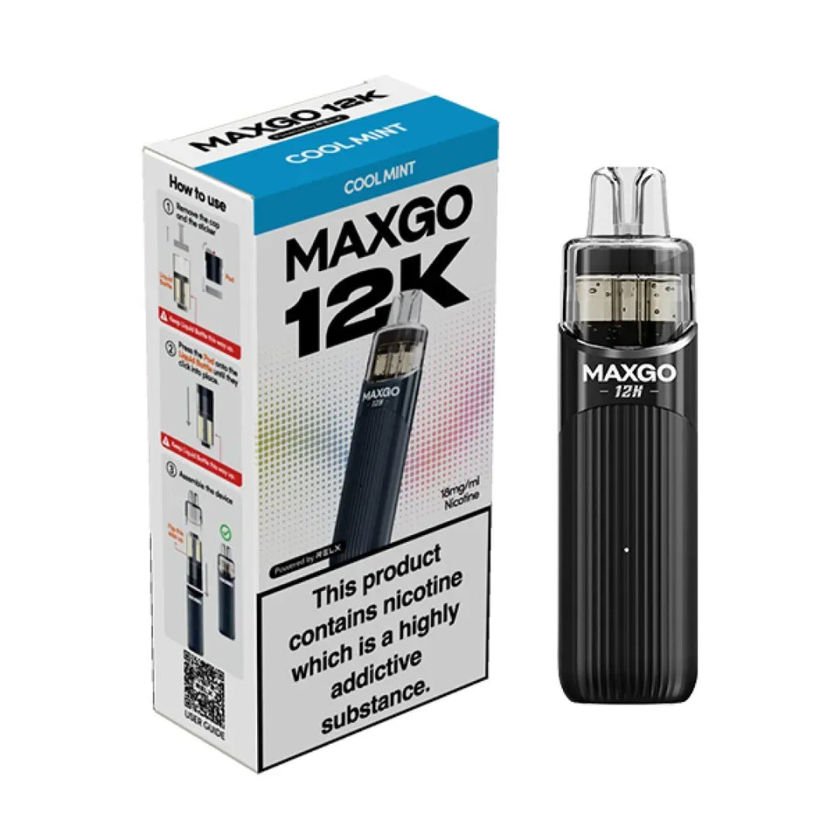 Relx Maxgo 12K Prefilled Pod Vape Kit