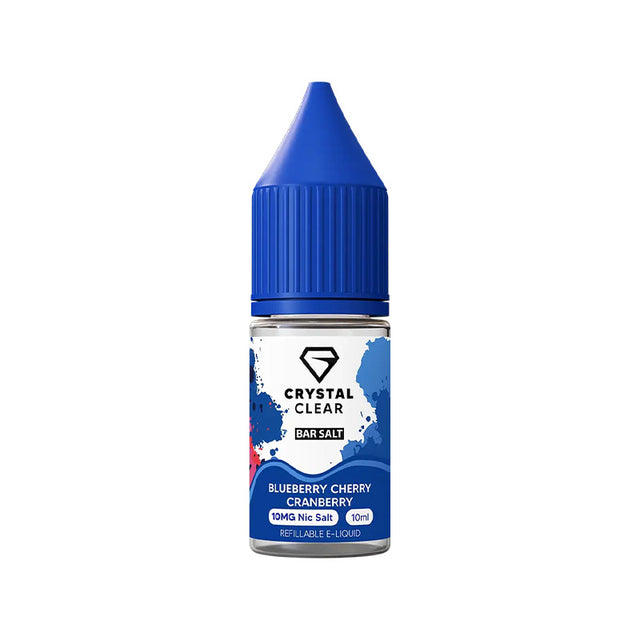 Crystal Clear Blueberry Cherry Cranberry Nic Salt e-liquid - 10ml