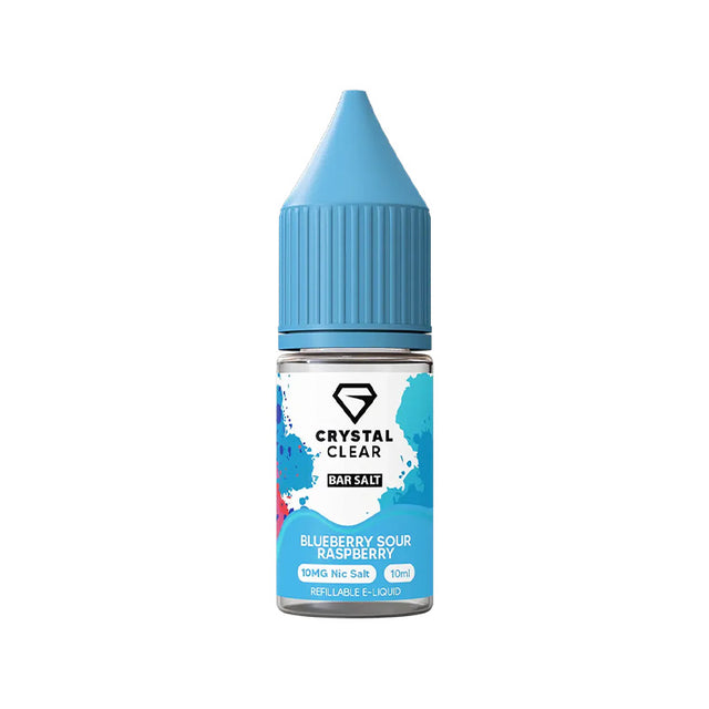 Crystal Clear Blueberry Sour Raspberry Nic Salt e-liquid - 10ml