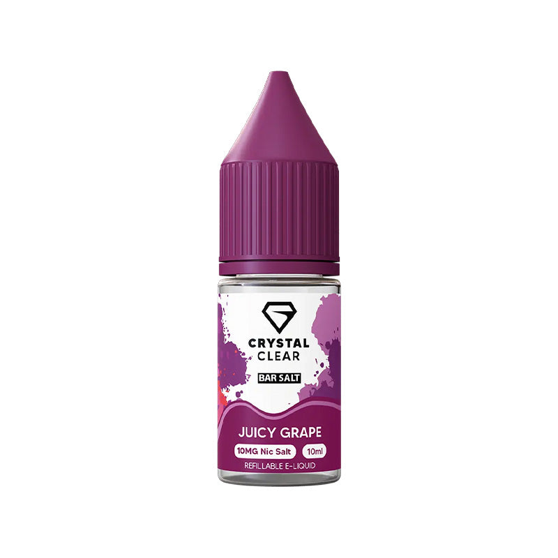 Crystal Clear Juicy Grape Nic Salt e-liquid - 10ml