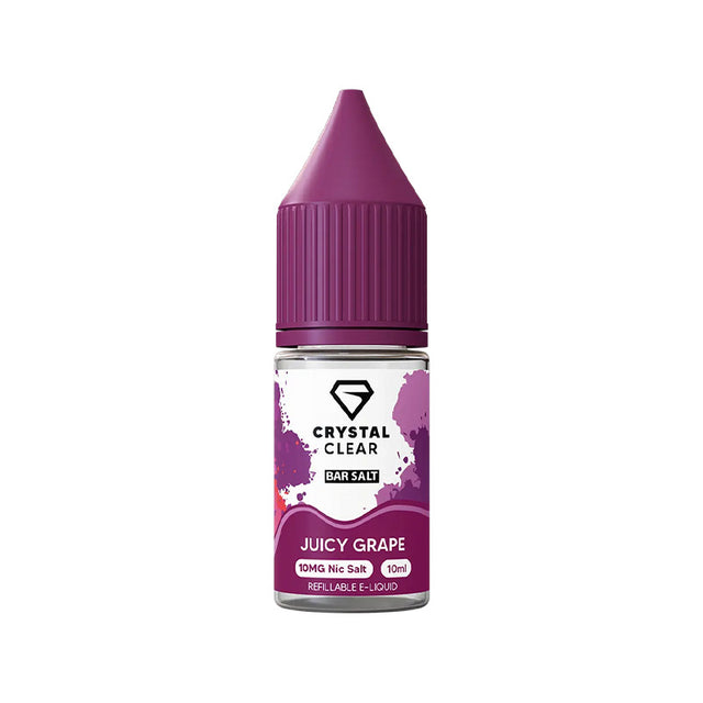 Crystal Clear Juicy Grape Nic Salt e-liquid - 10ml
