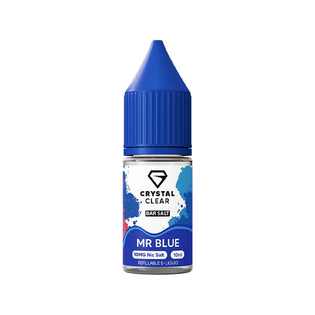 Crystal Clear Mr Blue Nic Salt e-liquid - 10ml