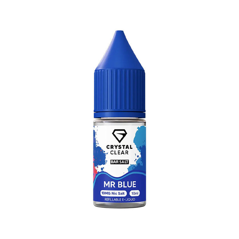 Crystal Clear Mr Blue Nic Salt e-liquid - 10ml