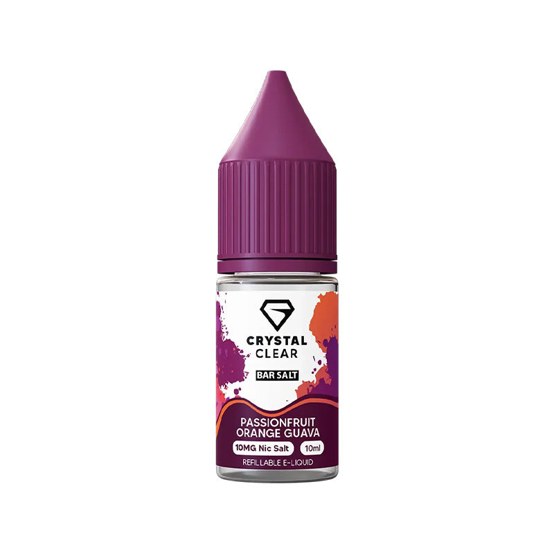 Crystal Clear Passionfruit Orange Guava Nic Salt e-liquid - 10ml