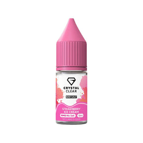 Crystal Clear Strawberry Ice Cream Nic Salt e-liquid - 10ml