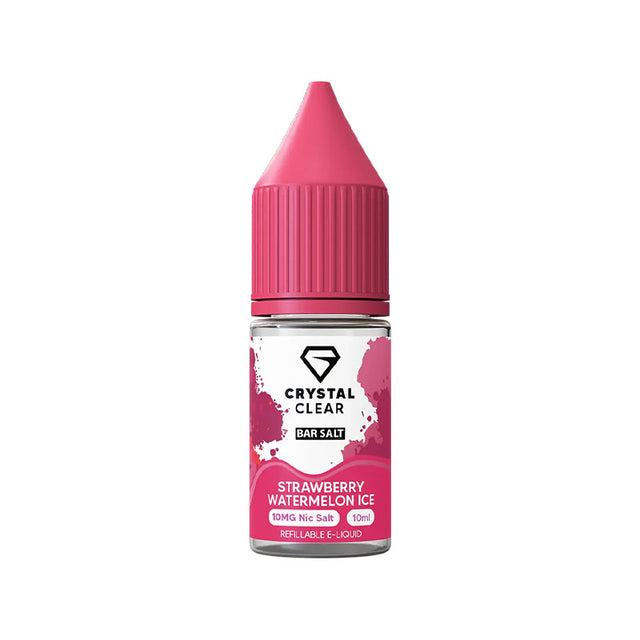 Crystal Clear Strawberry Watermelon Ice Nic Salt e-liquid - 10ml