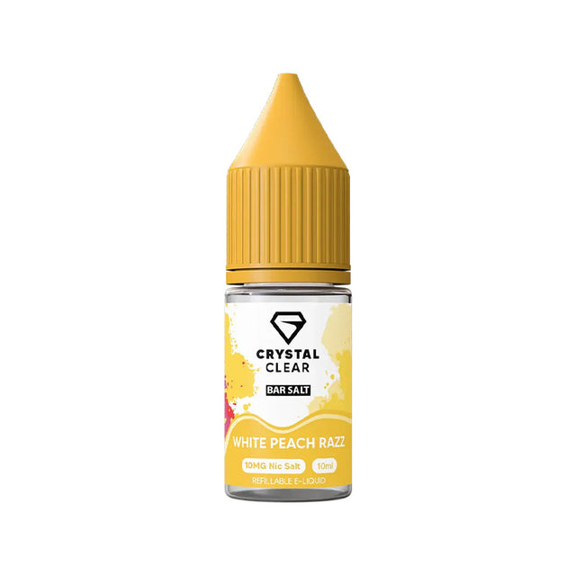 Crystal Clear White Peach Razz Nic Salt e-liquid - 10ml