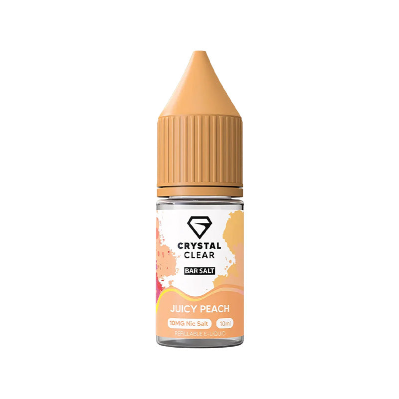 Crystal Clear Juicy Peach Saltnic Vape Juice