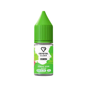 Crystal Clear Xtream Sour Apple Nic Salt e-liquid - 10ml