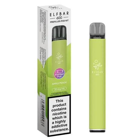 Apple Peach Elf Bar 600 Prefilled Pod Kit
