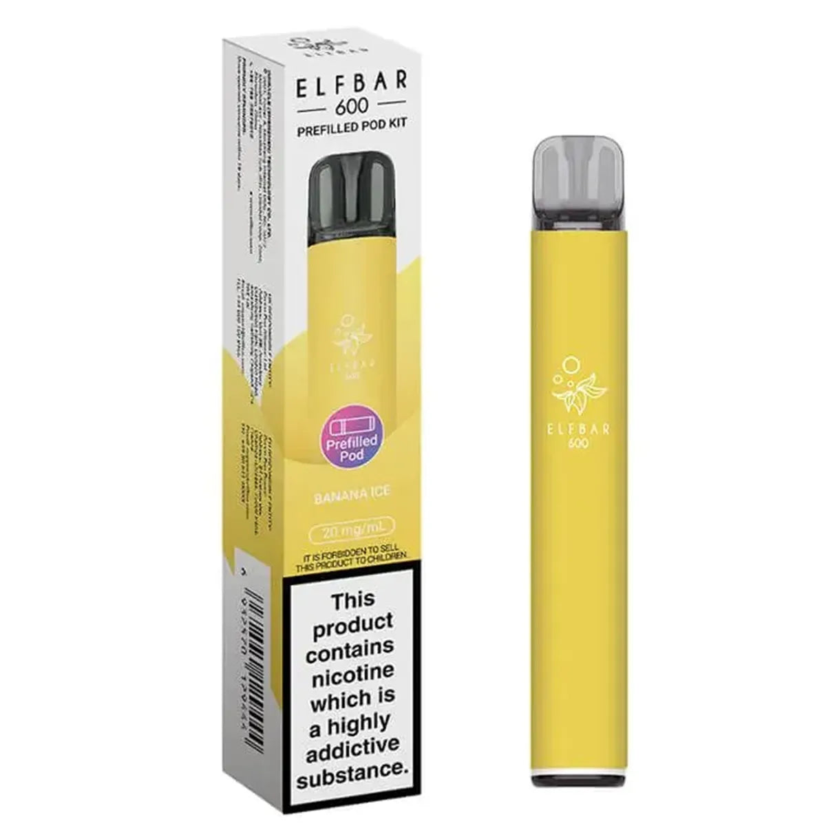 Banana Ice Elf Bar 600 Prefilled Pod Kit
