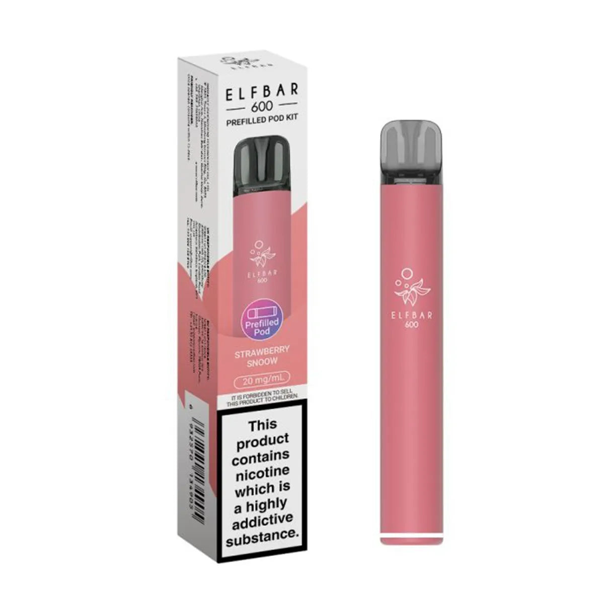 Strawberry Ice Elf Bar 600 Prefilled Pod Kit
