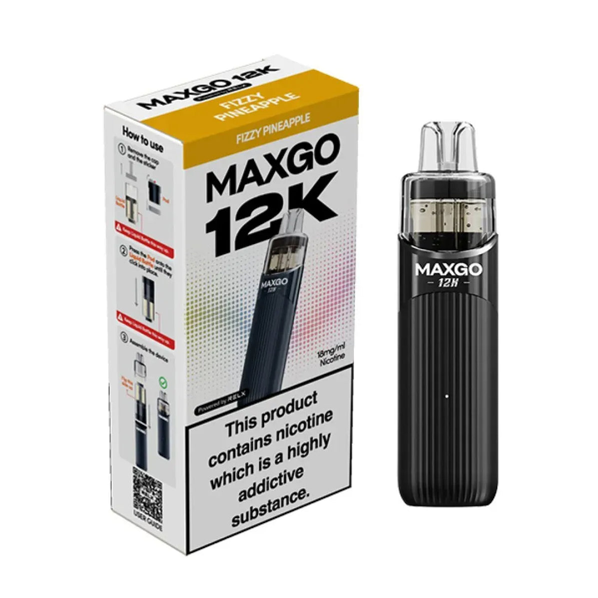 Relx Maxgo 12K Prefilled Pod Vape Kit