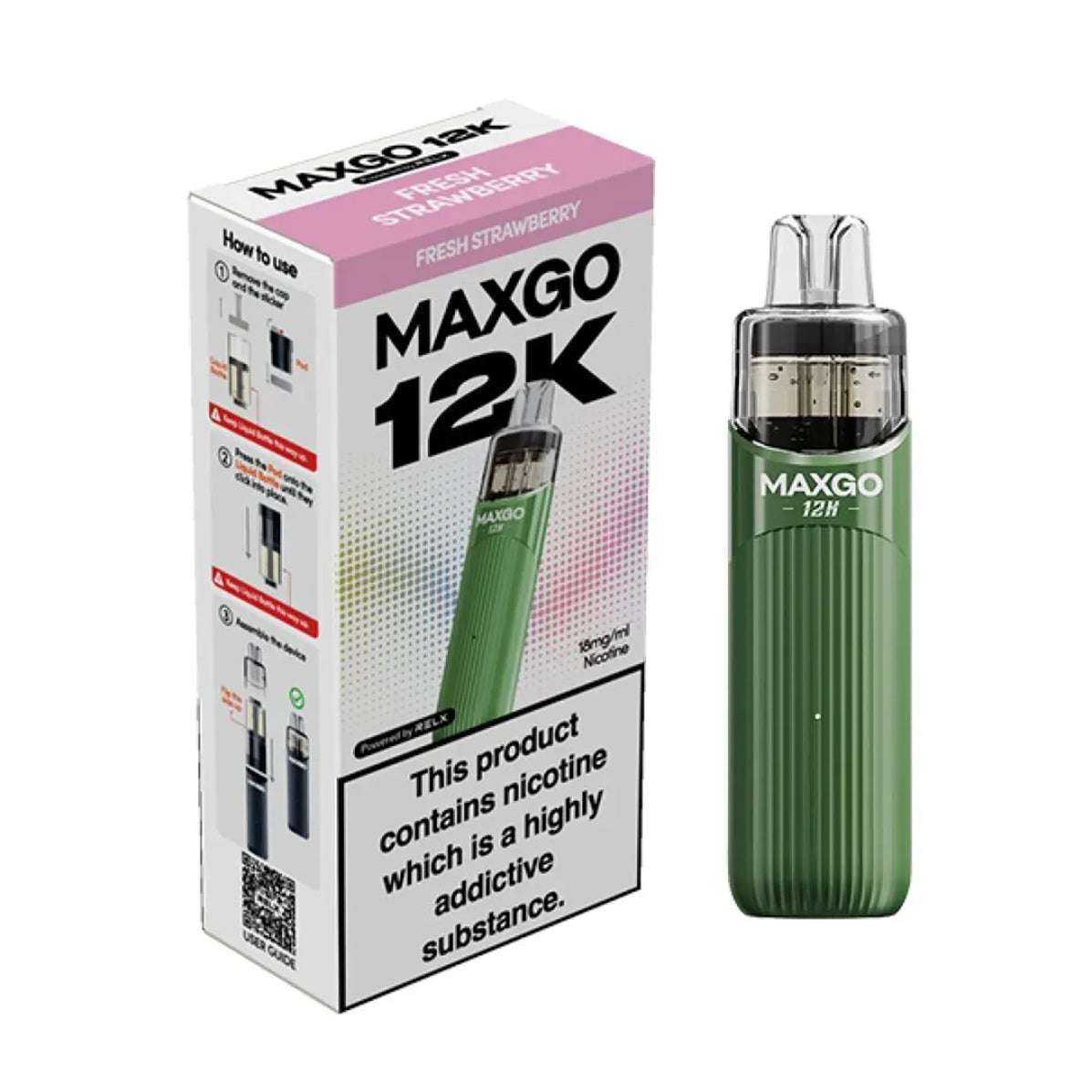 Relx Maxgo 12K Prefilled Pod Vape Kit