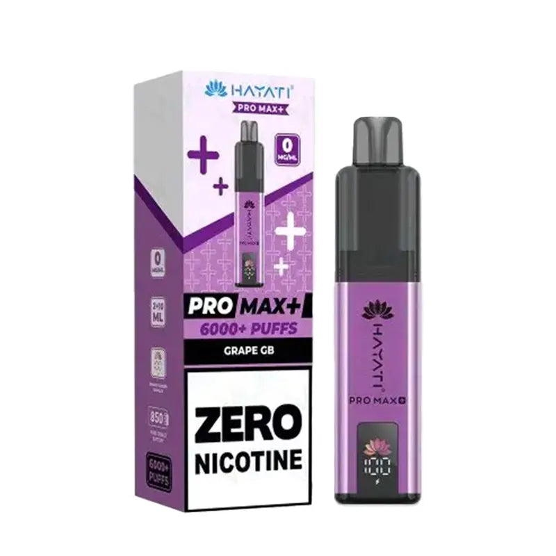 Grape GB Hayati Pro Max Plus 6K 0 Nicotine Pod Kit Vape Universe