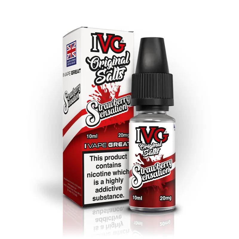 IVG Original Salt Strawberry Sensation 20mg Nic Salt -Vape Universe