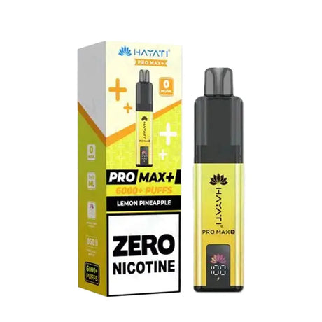 Lemon Pineapple Hayati Pro Max Plus 6K 0 Nicotine Pod Kit Vape Universe
