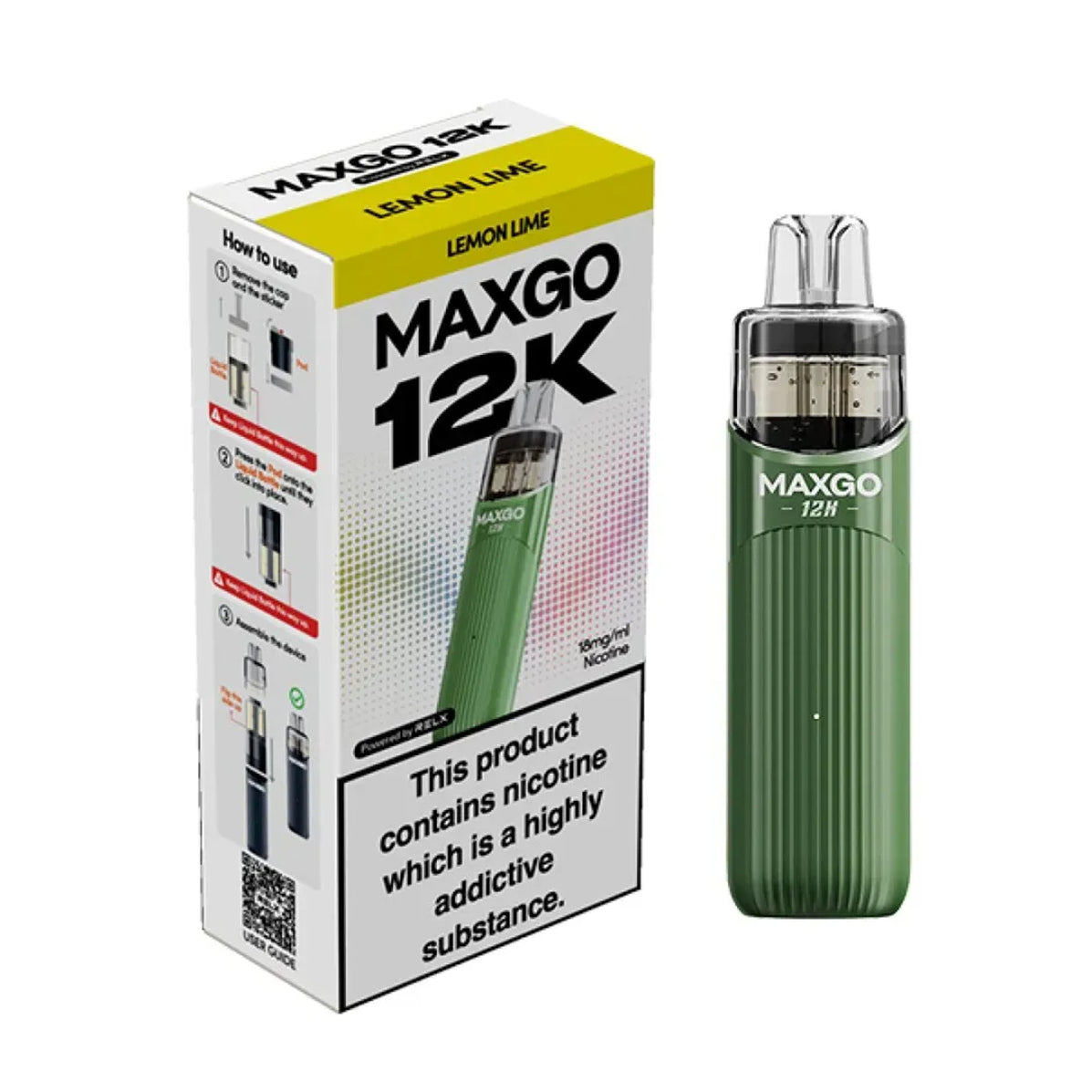 Relx Maxgo 12K Prefilled Pod Vape Kit