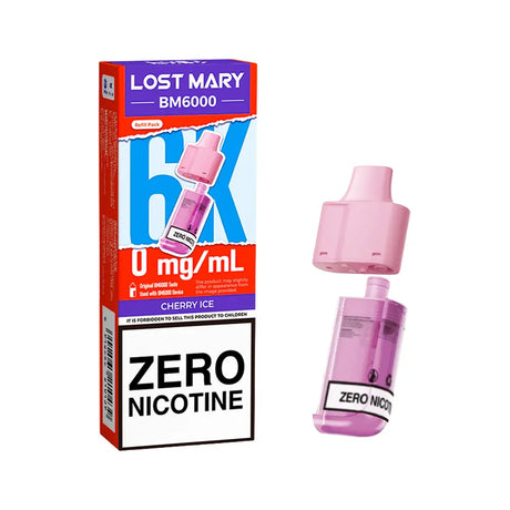 Lost Mary BM6000 Zero Nicotine Refill Pack Cherry Ice