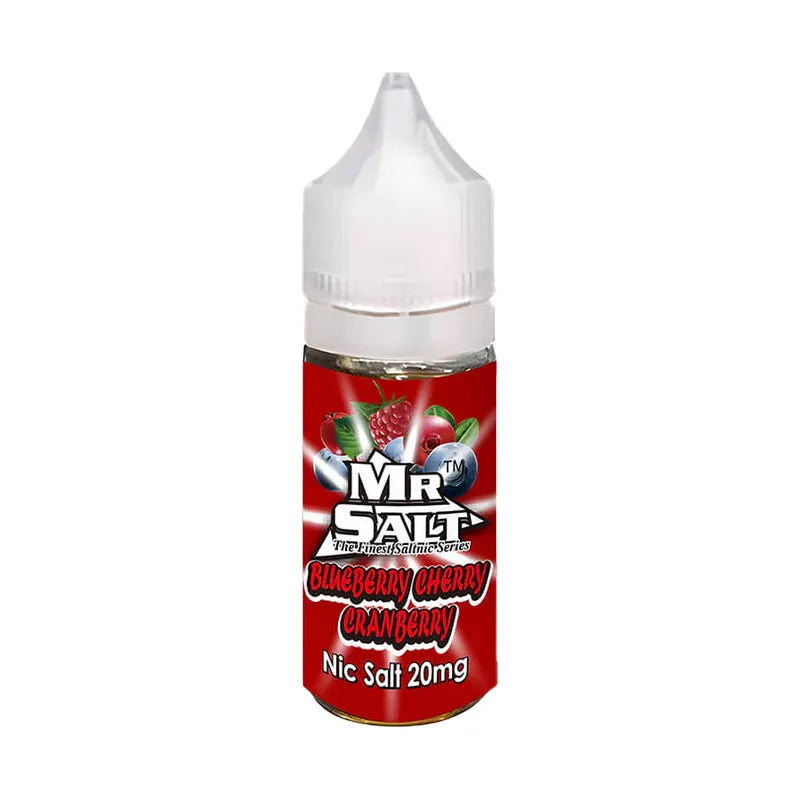 Mr Salt Blueberry Cherry Cranberry Nic Salt E Liquid - 10ml