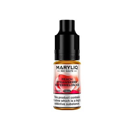 Lost Mary MaryLiq Peach Strawberry Watermelon Ice Nic Salt E-Liquid – 10ml