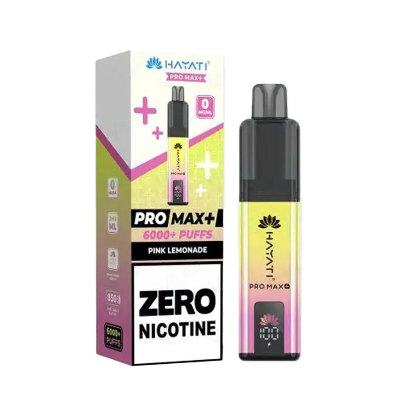 Pink Lemonade Hayati Pro Max Plus 6K 0 Nicotine Pod Kit Vape Universe
