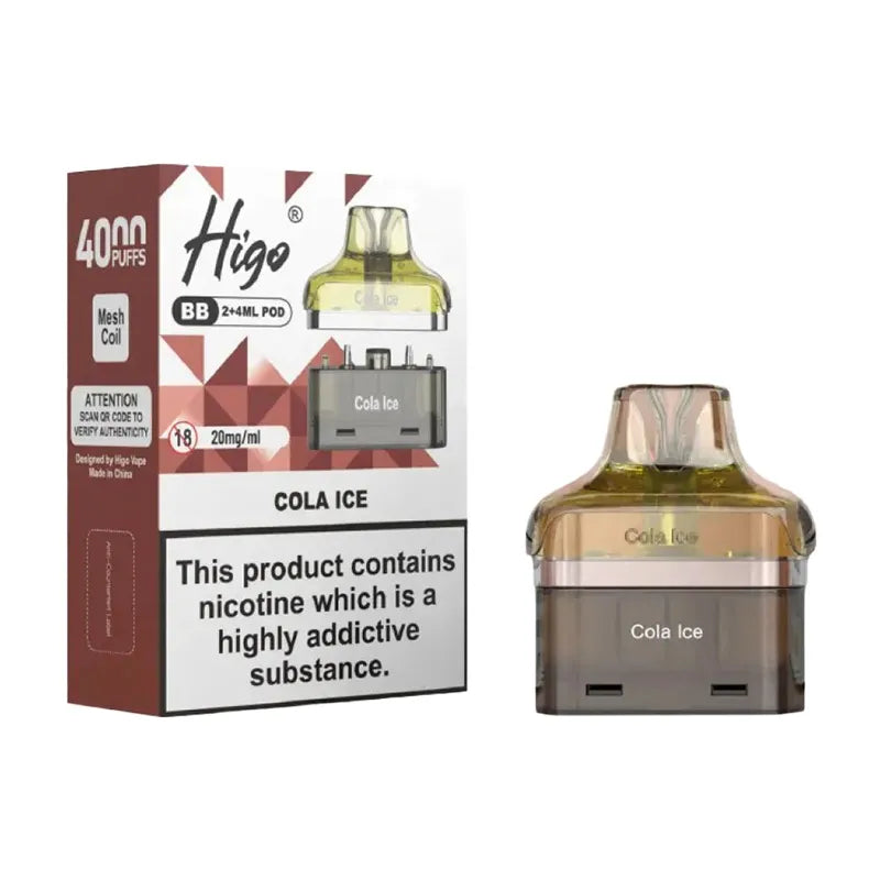 Cola Ice Higo BB 4000 Puffs Prefilled Pods