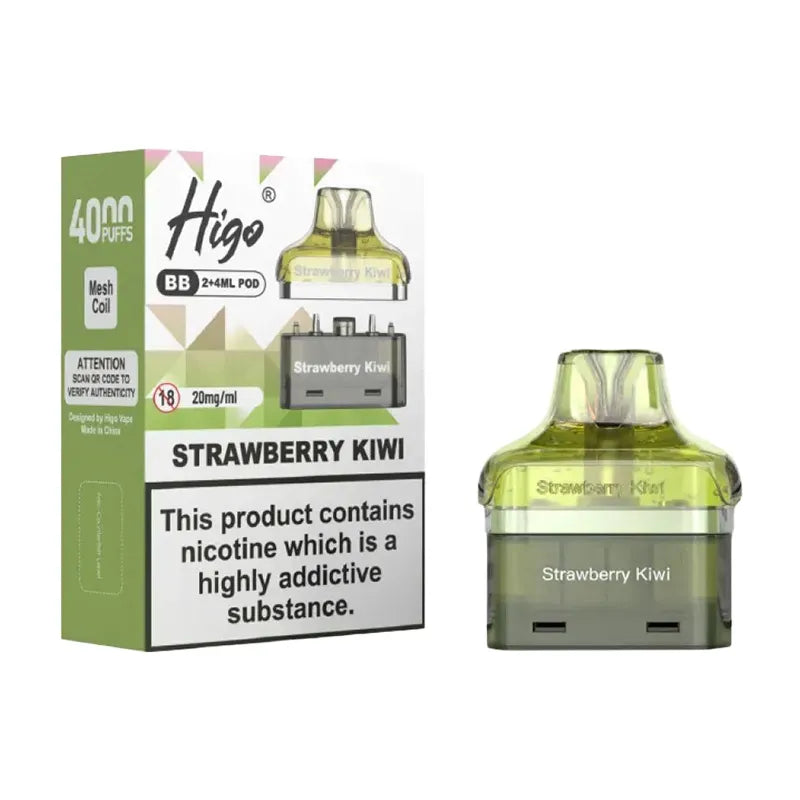 trawberry Kiwi Higo BB 4000 Puffs Prefilled Pods