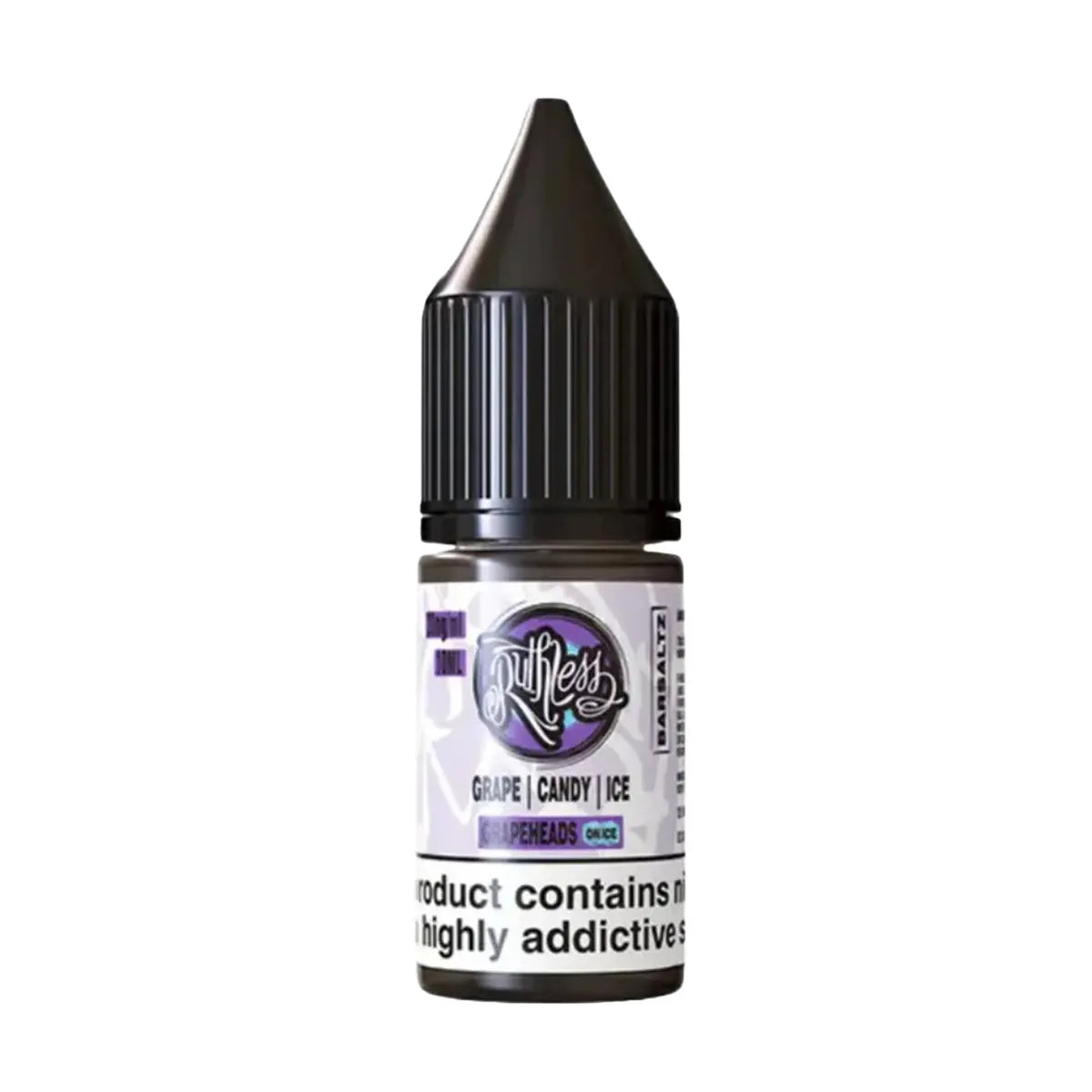 Grapeheads On Ice Ruthless Nic Salt E Liquid - 10ml