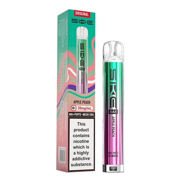 Apple Peach SKE Bar 600 Prefilled Pod Kit - Vape Universe
