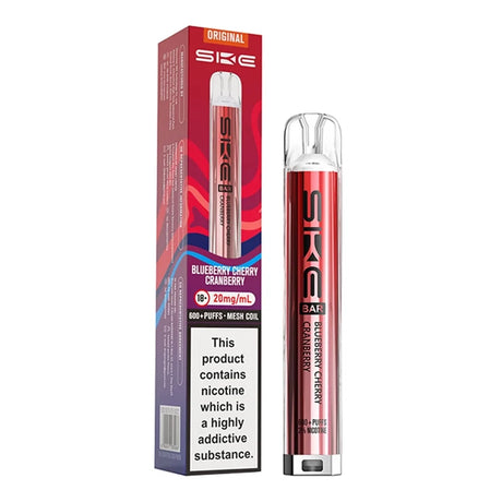 Blueberry Cherry Cranberry SKE Bar 600 Prefilled Pod Kit - Vape Universe
